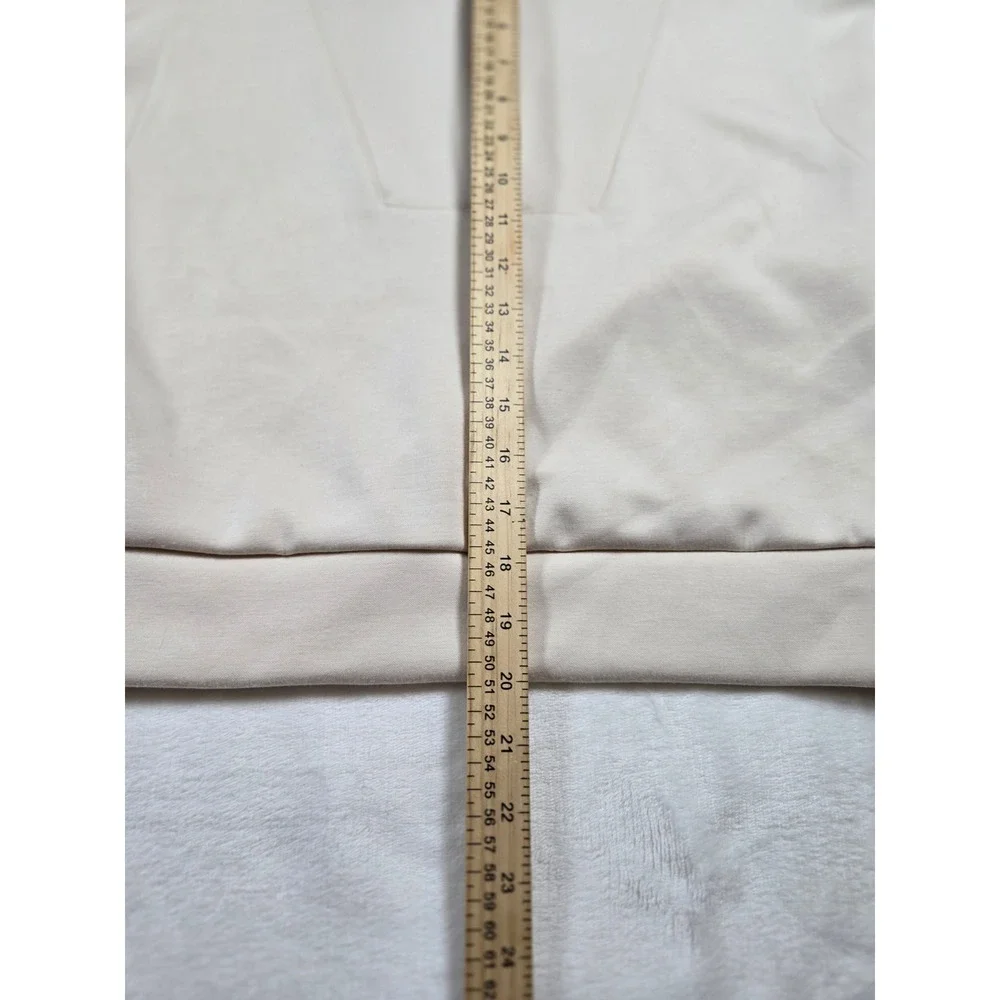 T/S by Thrive Cream Sleeveless Quarter Zip Pullover Sweatshirt Vest Small‎